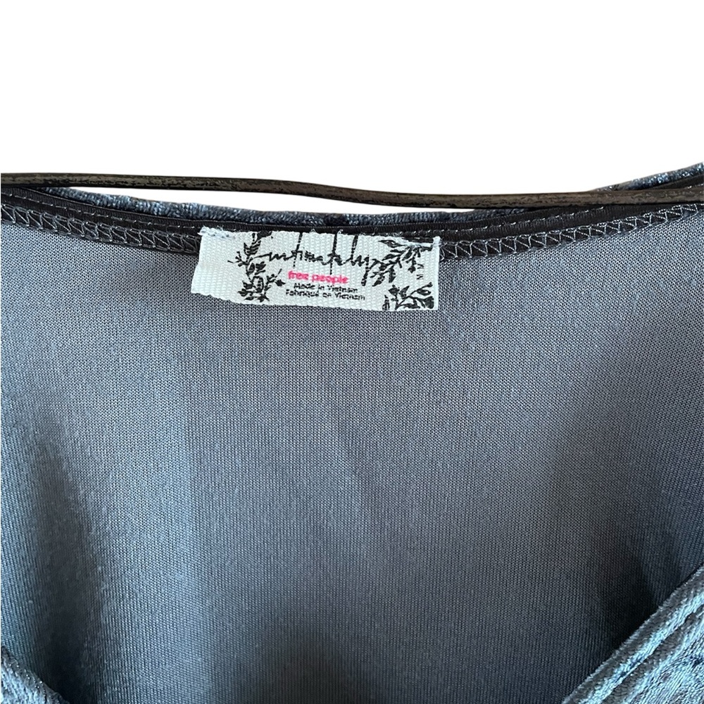 Free People Intimately Don’t You Wish Velvet Bodysuit in Sunflower Seed - Picture 8 of 10